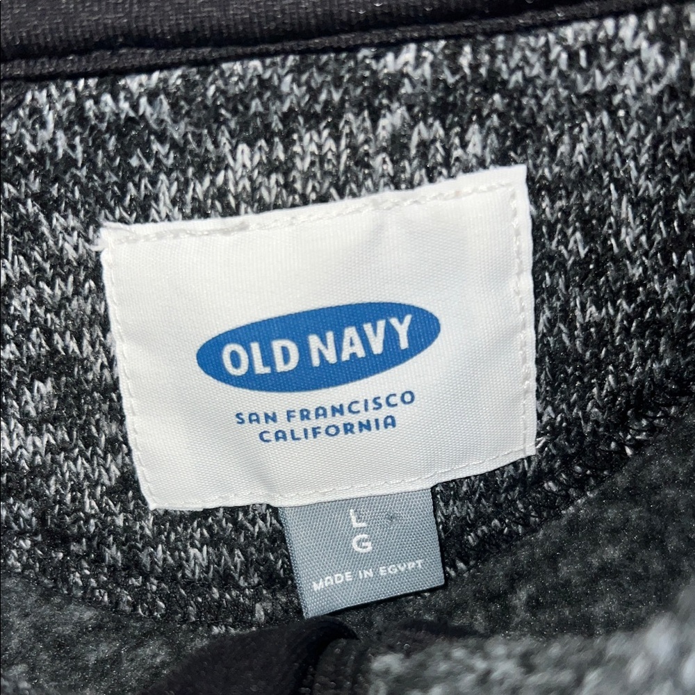 Old Navy Men's Heather Gray Zip-Up Sweater - Picture 2 of 10